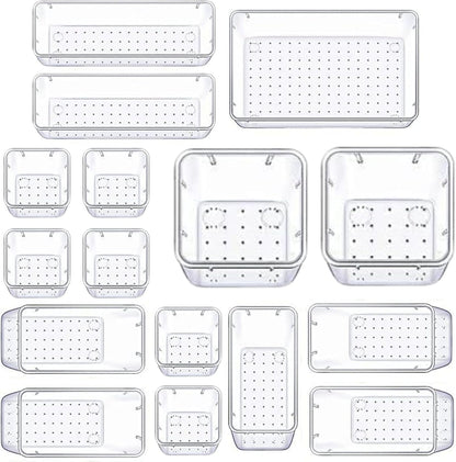 Panzy Home Clear Desk Drawer Organisers Trays