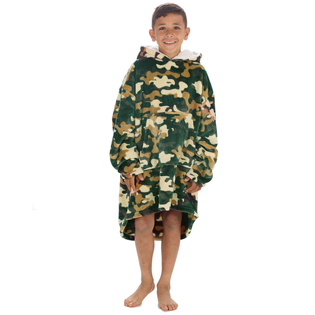 Panzy Oversized Kids Gaming Hoodie Blanket for Boys & Girls – Kids Long Sleeve Hooded Sweatshirt, Cozy Pullover Jumper Blanket - 8-13 Years