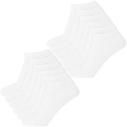 Panzy 12 Pairs Ankle Trainer Sports Socks Unisex