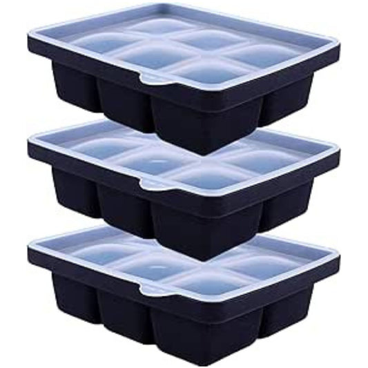 Panzy Home Large Silicone Ice Cube Tray 3 Pk