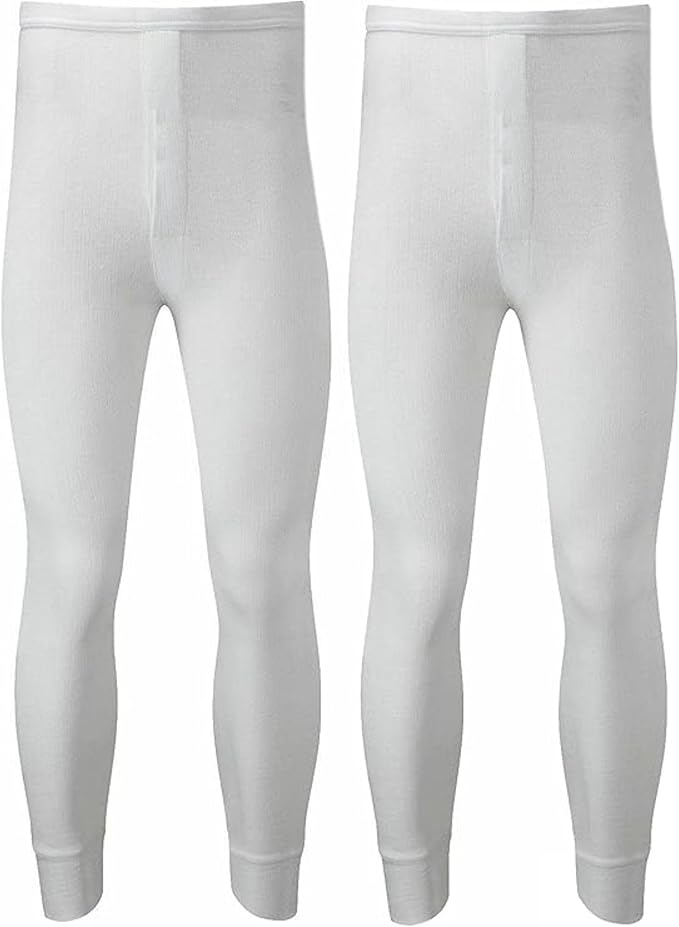 Pack of 2 Men's Thermal Trousers Long Johns Warm Underwear Baselayer