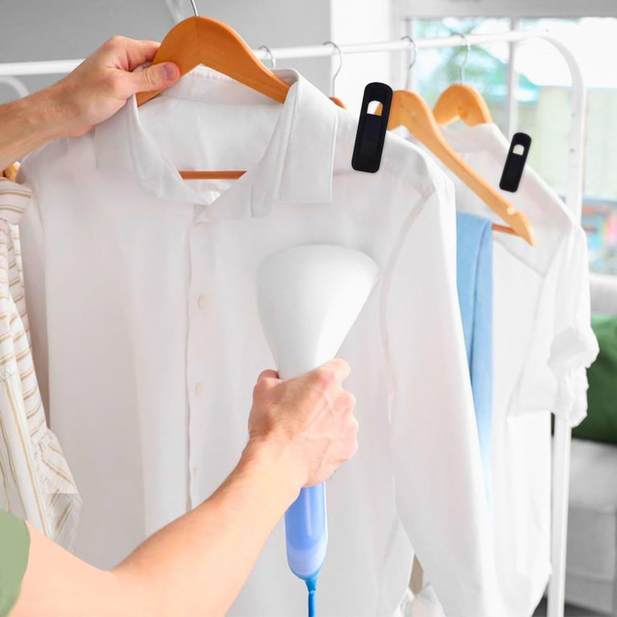 velvet hangers clip For hanging clothes & steaming clothes