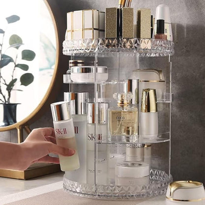 Panzy Home Makeup Organiser, 360 Degree Rotating Beauty Organiser for Cosmetic Perfume Jewellery,