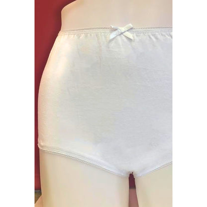 White underwear on a mannequin against a white background