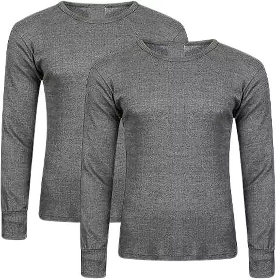 Panzy Men's Thermal Long Sleeve Top Pack of 2
