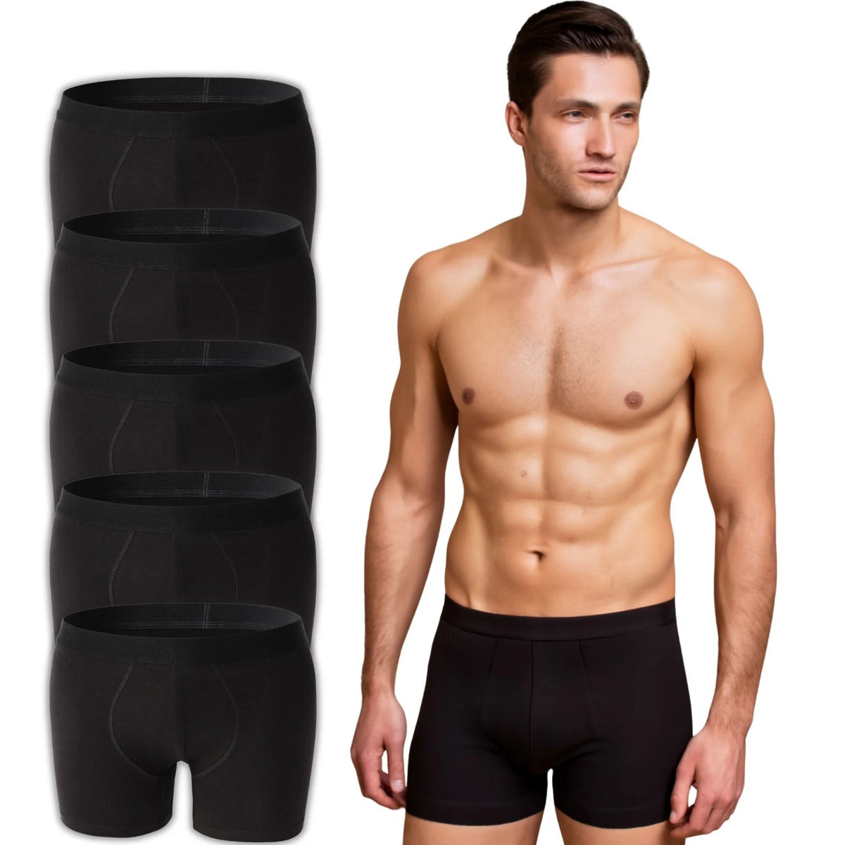 Panzy Men Boxer Shorts Black